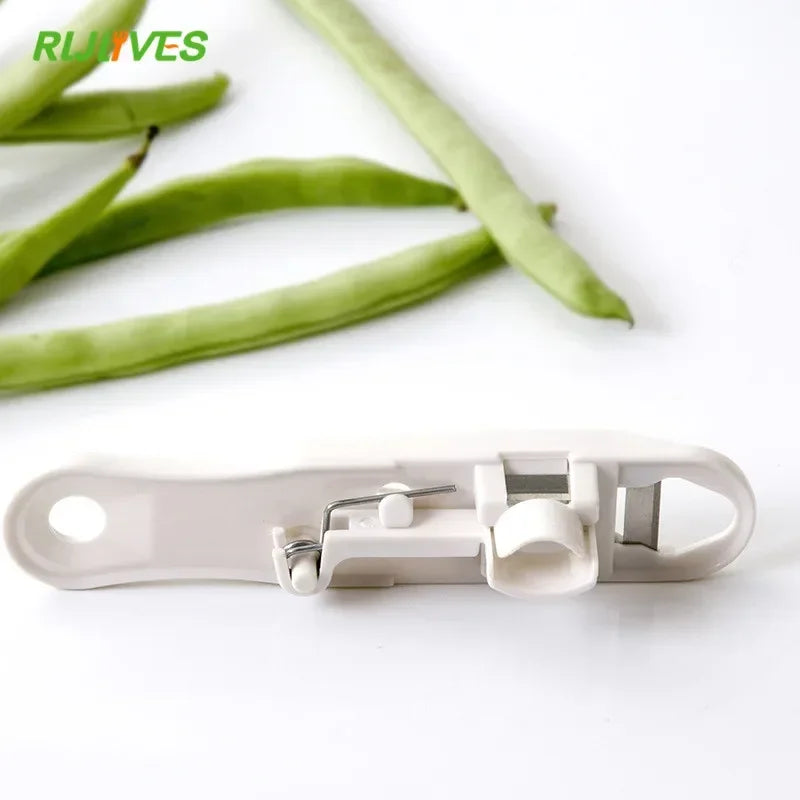 Bean Slicer Cutter Stringer Remover Peeler French Style Green Bean Vegetable Runner Slicer Cutter Stringer Remover Peeler