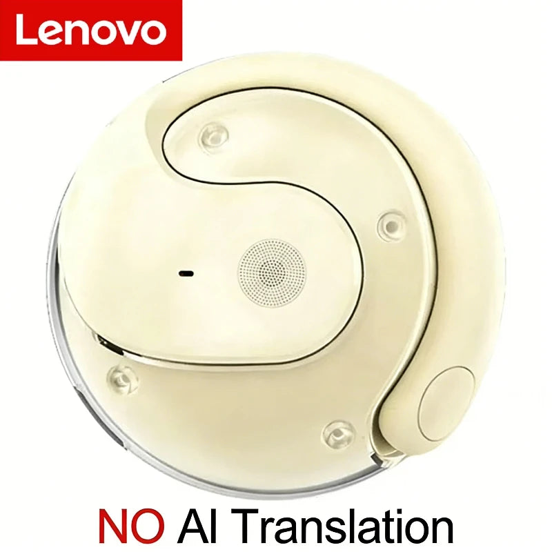 Lenovo T2 Earphones Wireless Bluetooth AI Earphones Realtime Language Translation 144 Languages Ear Hanging Headphone Translator