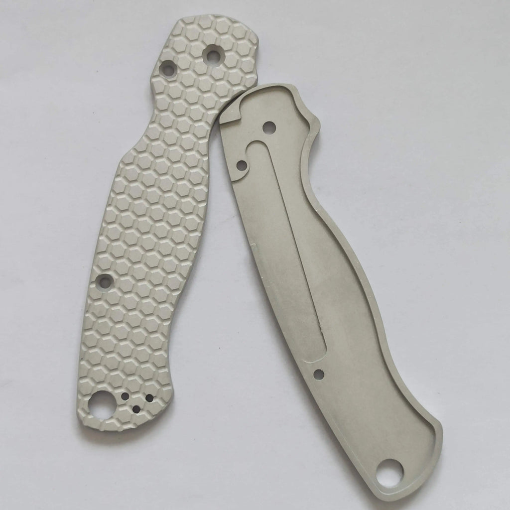 1 Pair Aluminum Alloy Knife Handle Scales for Spyderco C81 Para 2 Folding Knives