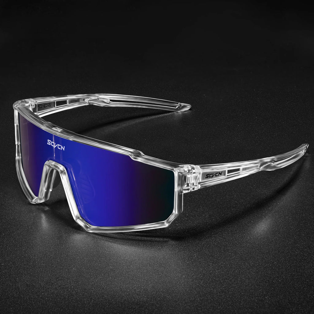 SCVCN Shock Resistant Sports Goggles Wind Sand Barrier Unisex Biking Running Sun Glasses UV Filter Eyewear