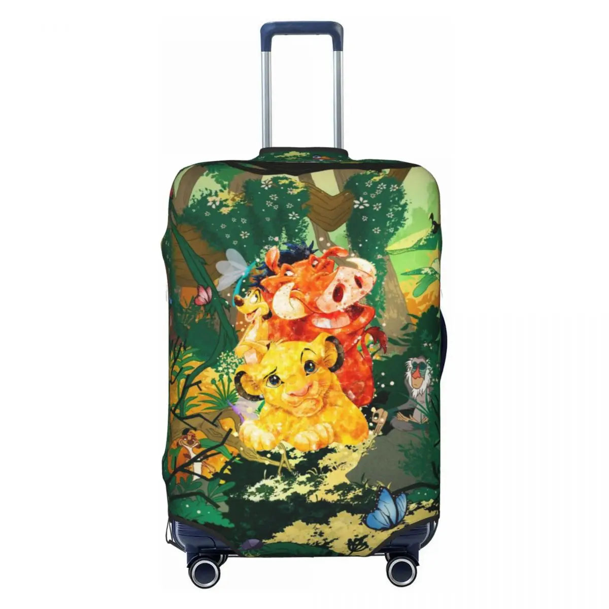 Custom The Lion Cartoon K-Kings Simba Luggage Cover Fashion Suitcase Protector Covers Suit For 18-32 inch