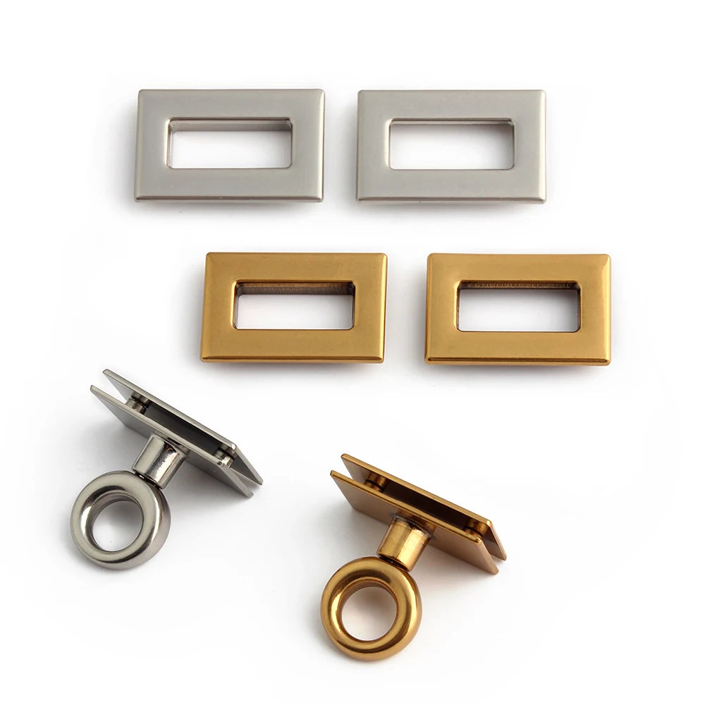 1/3/5/10Sets Fashion Metal Bag Lock Clasps Women Tote Bags Making Supplies Bag Accessories Sets For Handbag DIY Hardware Kits