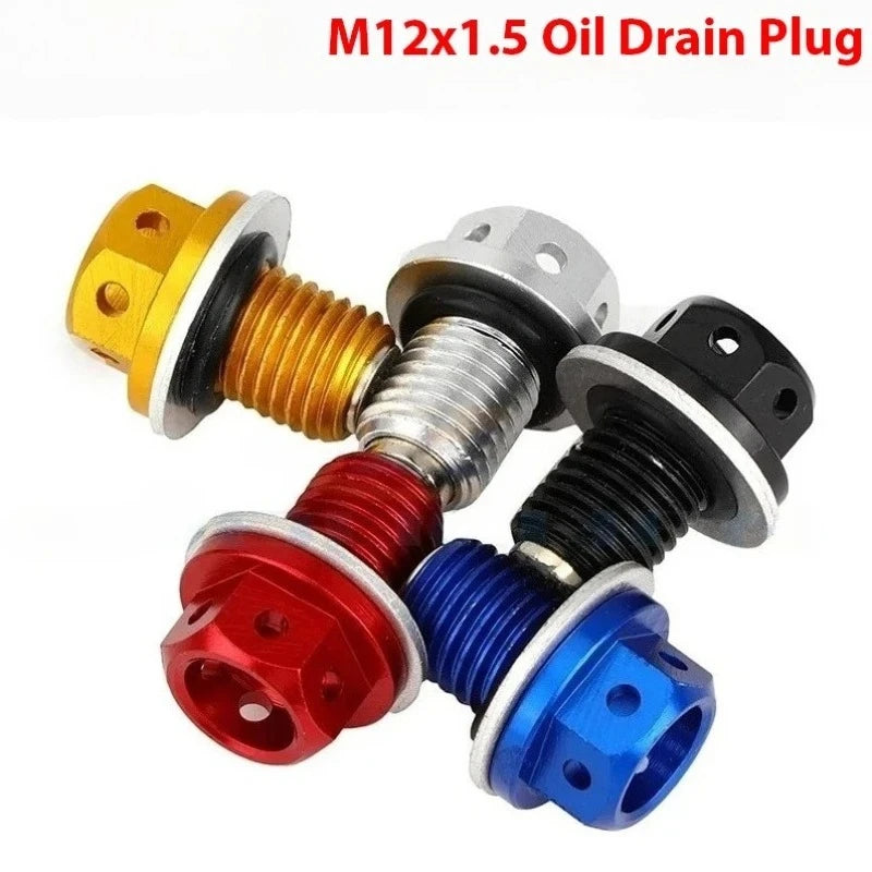 M12x1.5 Magnetic Oil Drain Bolt Plug For Lifan YX Zongshen Loncin Pit Dirt Bike 50cc 90cc 110 125cc 140cc 150cc 160cc Motorcycle