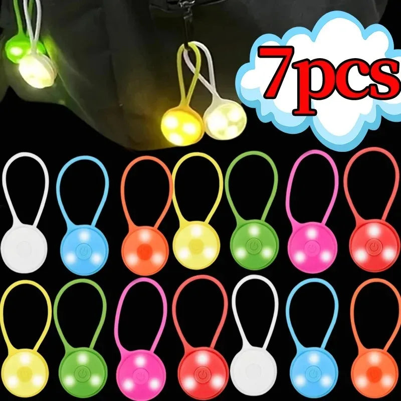 Backpack Light LED Clip Constant on Bike Warning Taillight Wind Rope Light Information Lamp Camping Ambient Lights Outdoor Tools