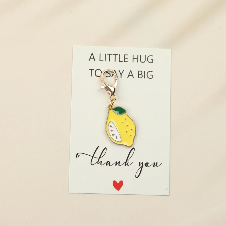 12pcs Lemon Keychains Come With Thank-You Cards, Making Them a Unique Gift of Friendship and an Inspiring Present for Family