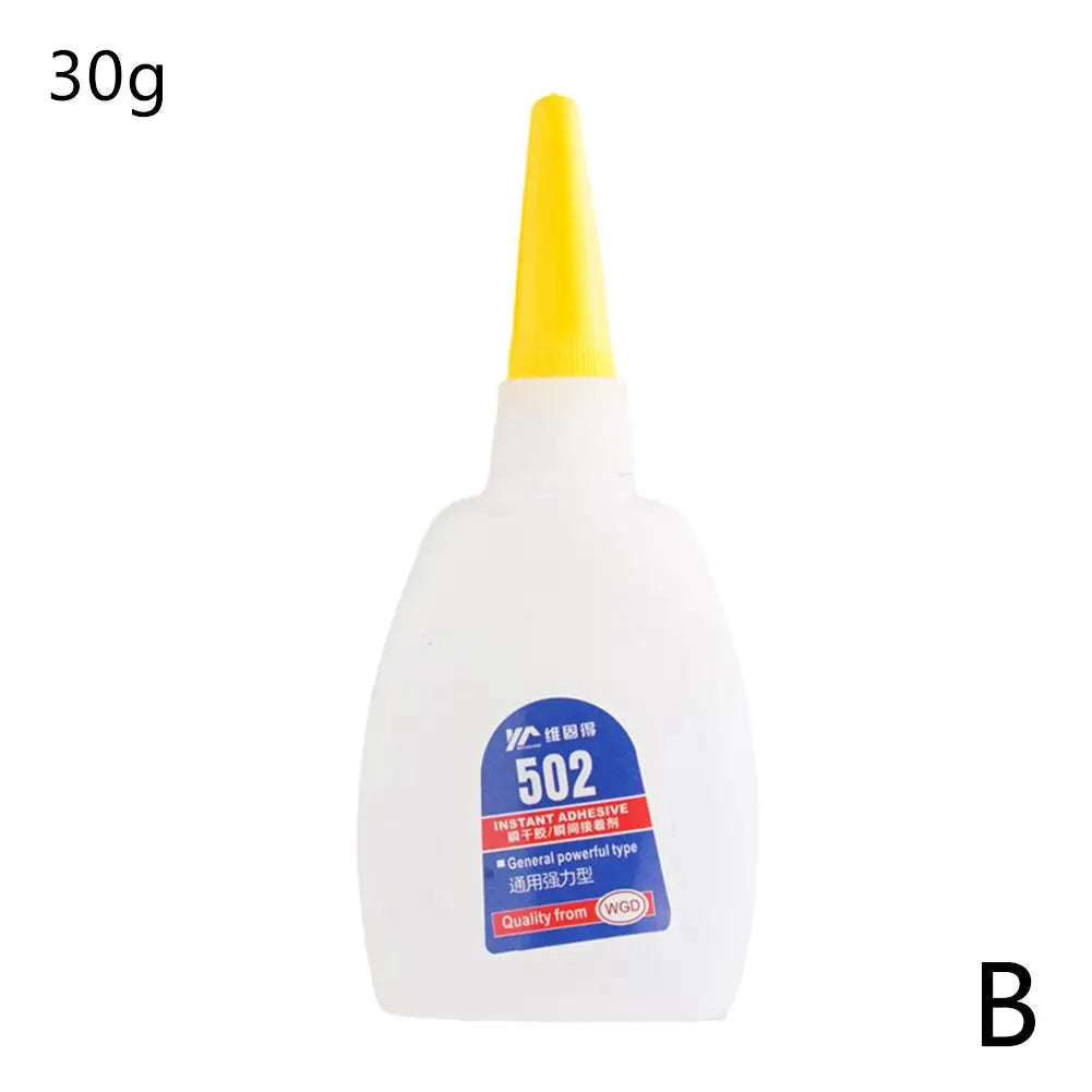 502 Super Glue Instant Quick-drying Cyanoacrylate Adhesive Leather Rubber Wood Metal Strong Liquid Glue Tool