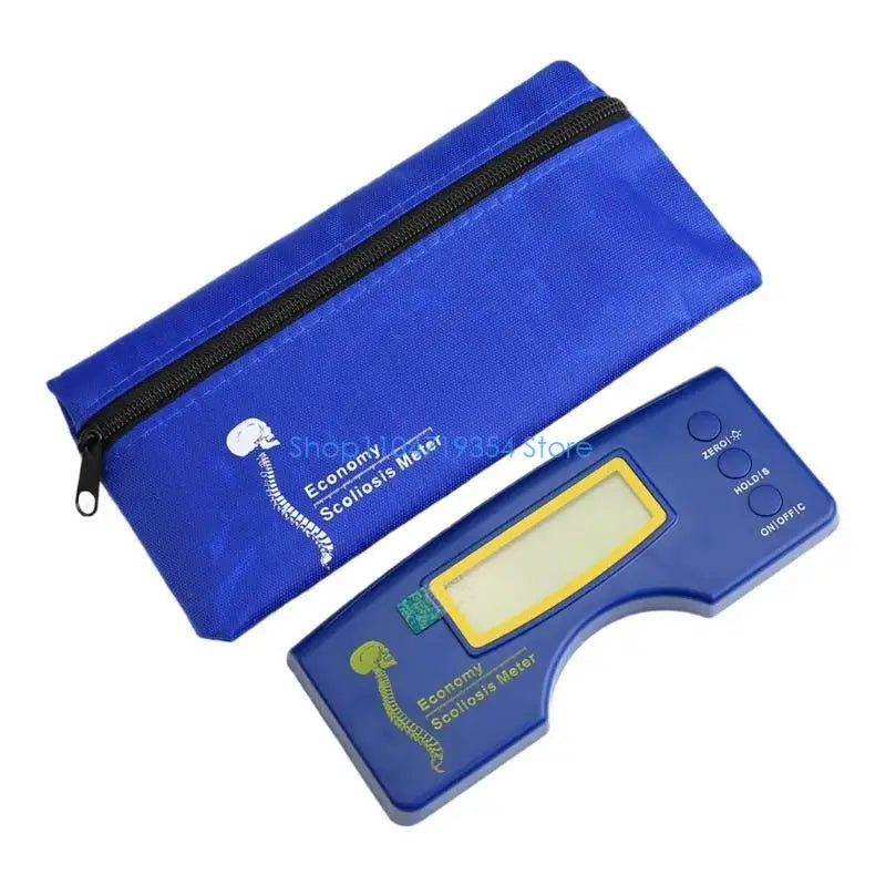 0XLD 0-30 Degree Electronic Scoliometer Detector with Storage Bag & Screwdriver Digital Scoliosis Meter Spine Measuring Tool