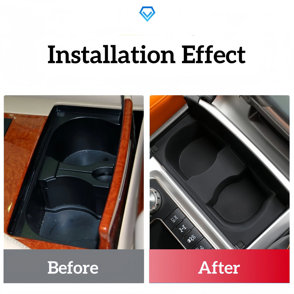 Silicone Cup Holder for Toyota Land Cruiser 200 2008-2021 Vehicle Specific Fit Car Accessory
