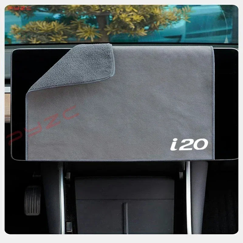 For Hyundai i20 Efficient water absorption and quick drying Car Microfiber Wash Towel Auto Soft Cleaning Towel Wash Drying Cloth