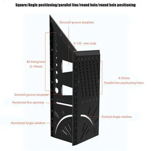 Woodworking Ruler 3d 45/90 Degree Carpenter's Layout Ruler Gauge Woodworking Ruler Carpenter's Layout Ruler Gauge