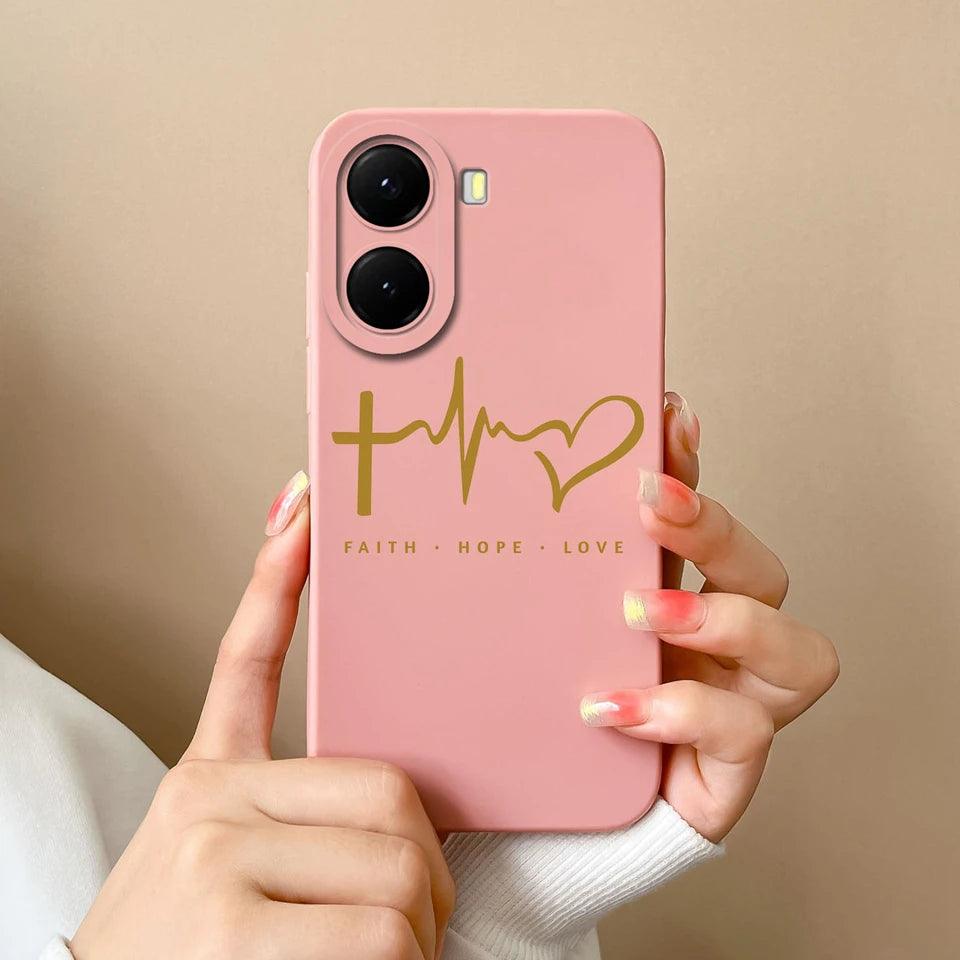 For Xiaomi Poco X7 Pro Case Lovely Bear Love Heart Shockproof Anti-fall Antifouling Luxury Shell For xiaomi poco x7 pro Coque