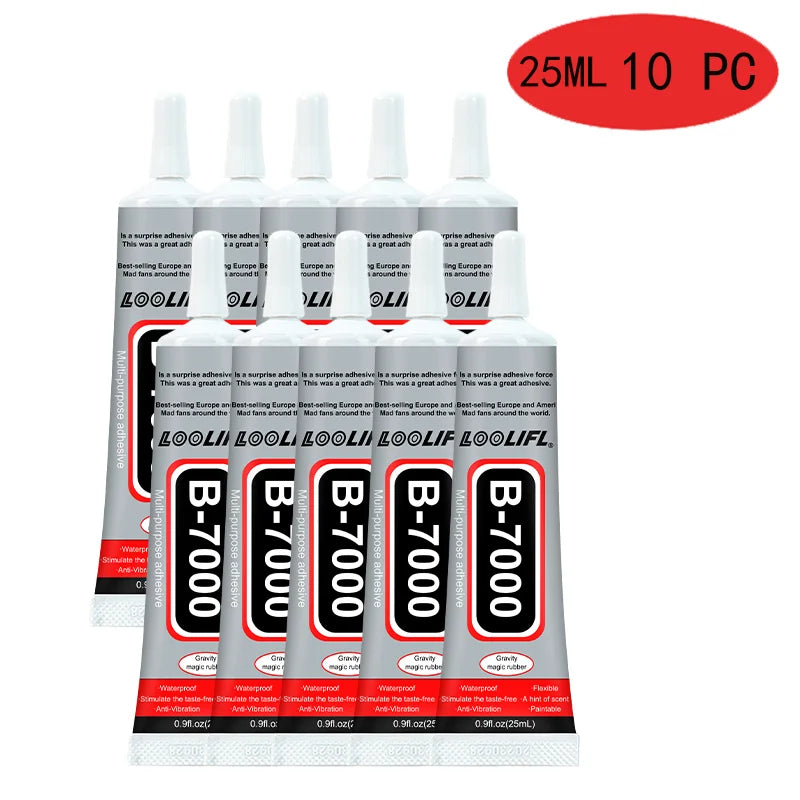 B7000 adhesive rhinestone glue, epoxy resin glue, suitable for crafts, DIY crafts, cosmetics, shoes, jewelry, nail art