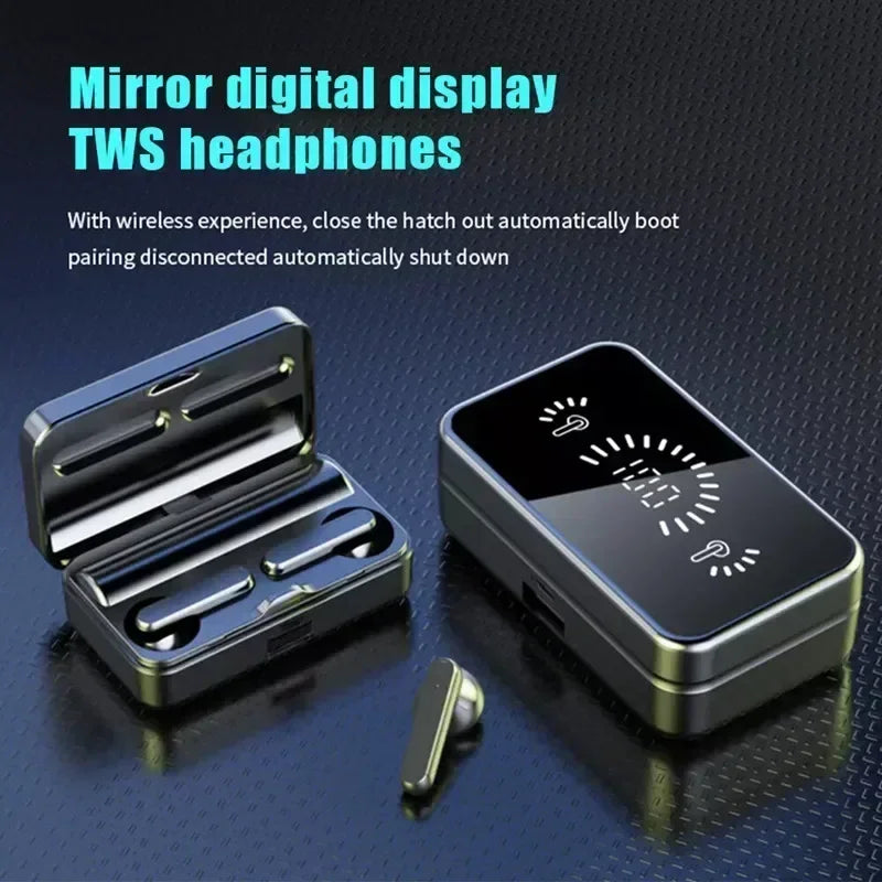 New TWS Bluetooth-Compatible Earphones Stereo Sport Headset Waterproof Wireless Headphone apply to smartphones