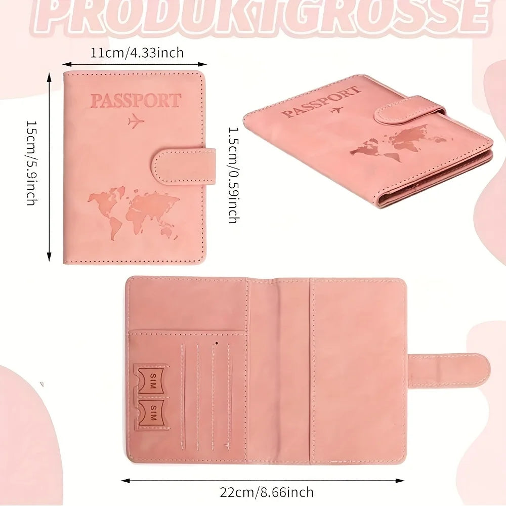 Customized Name Passport Cover, Monogrammed Engraved Name Passport Cover, Passport Holder, Wedding Bridesmaid Groomsman Gift