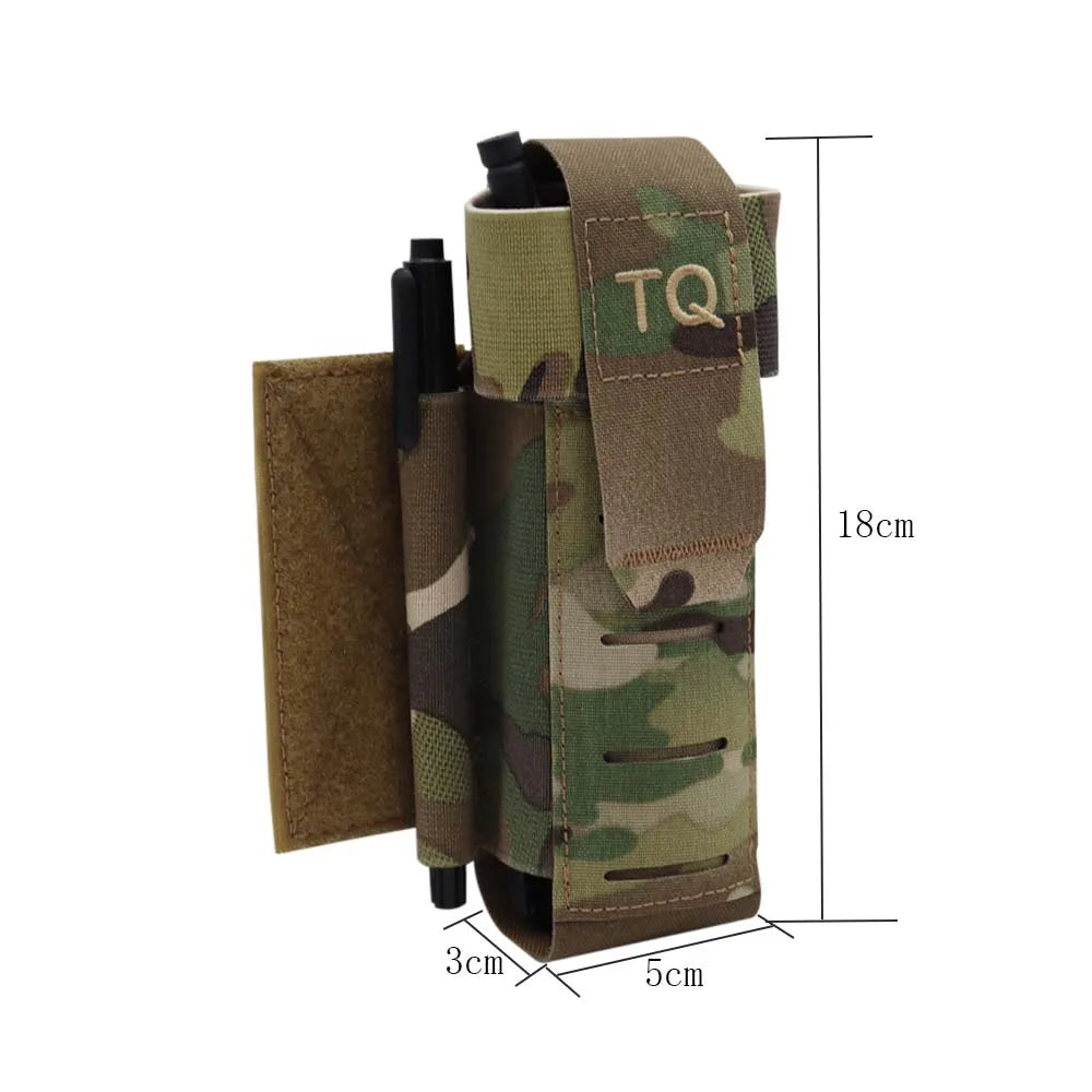 Outdoor Tactical Tourniquet Pouch TQ Holder Quick Deploy Trauma Kit Storage With Hook Loop Panel For Airsoft Combat Hunting Vest