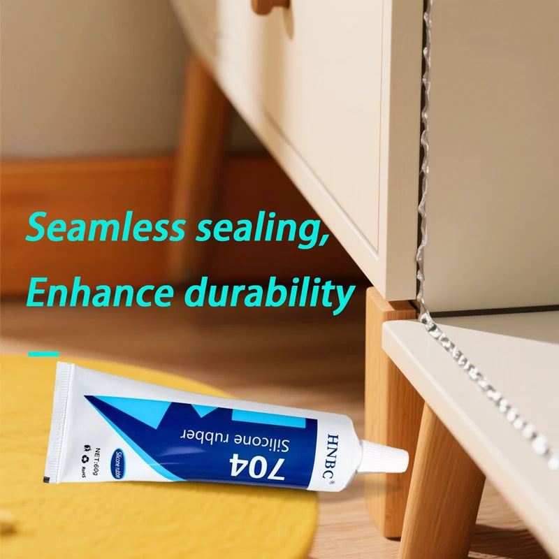 704 Repair Adhesive Rubber High Temperature Resistant Electronic Waterproof Insulation Heat-Resistant Silicone Sealing Adhesive