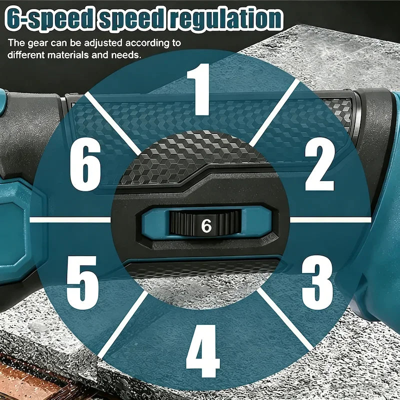 Makita 18V DTM51 Cordless Oscillating Multi-Tool 6-Speed Quick Release Electric Trimmer Shovel for Vibration Dampening