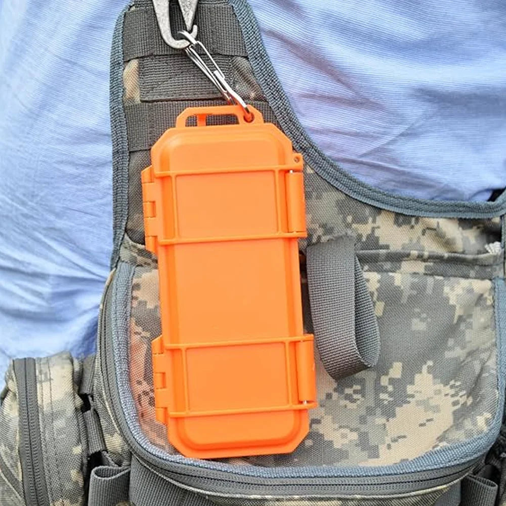 17.5x7cm EDC Tactical Waterproof Anti-fall Storage Box for Hardware Tools Plastic Shockproof and Pressure-resistant Tool Box