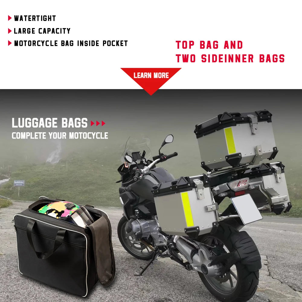 Motorcycle Bag Saddle Inner Bags for BMW R1200GS F800GS Adv Motorcycle Luggage BagsR1200GS R1250GS LC