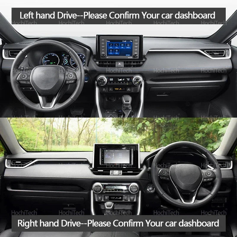 Auto Dashboard Cover Dash Mat Board Pad Carpet Dashmat Anti-UV Mats For Toyota RAV4 XA50 2019 2020 2021 2022 2023 2024