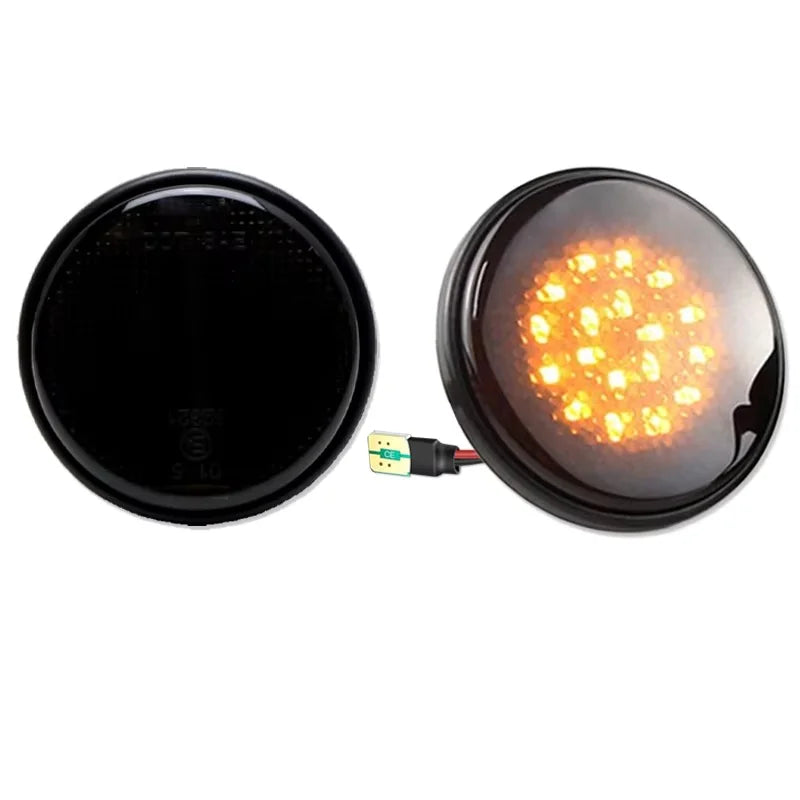 Amber LED Car Front Bumper Side Marker Turn Signal Lights For Mazda MX-5 Mk1 Mk2 Mk3 1989-2015 Fender Flare Lamp Indicator Lamp