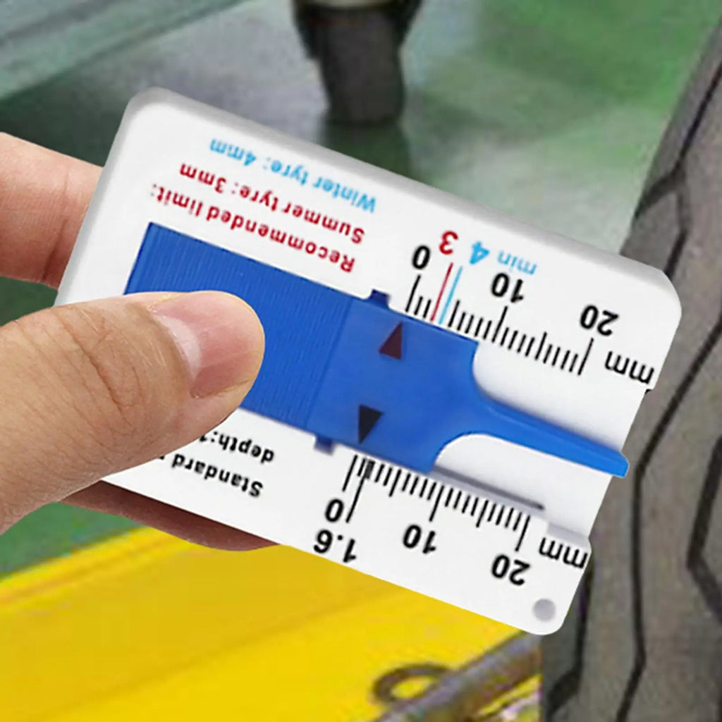 Tyre Tread Depth Depthometer Car Wheel Tread Depthometer Tread Ruler Wheel Measure Tool Plastic Measure Tool