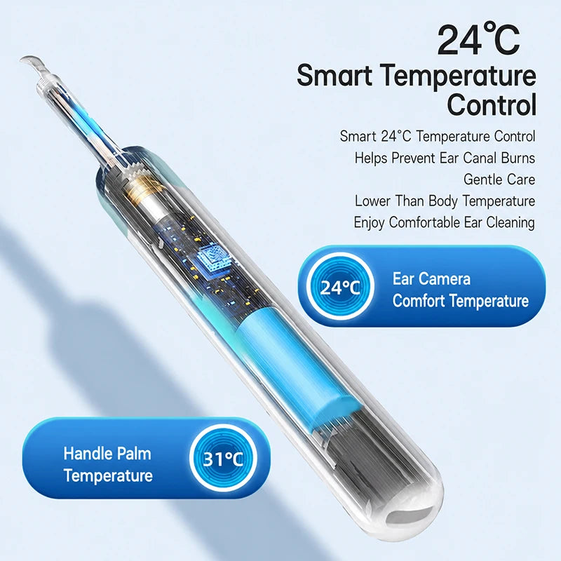 TYPE-C Smart Visual Ear Wax Removal Tool Otoscope Camera 3.9mm Ultra Slim Earpick Ear Cleaner Kit For iPhone Android