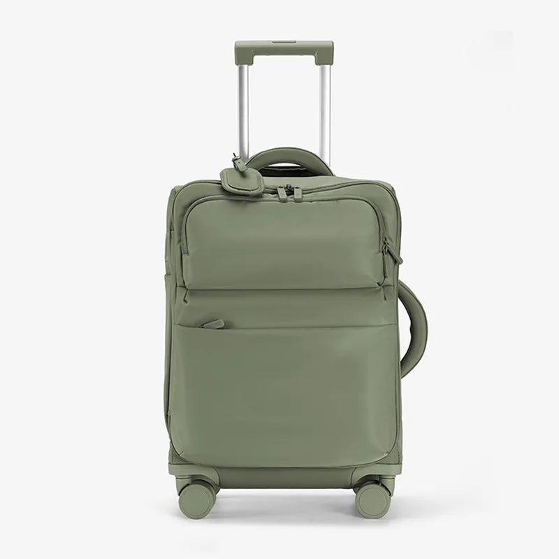 Luggage trolley case, women's 2025 new boarding box, 20 inch ultra light cloth luggage, password travel box, universal wheel