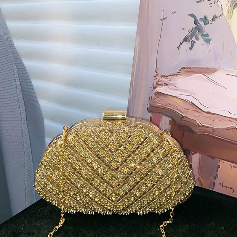 Women's Diamond Handbags Rhinestones Evening Bags Bridal Stones Clutch Purse Lady Clutches Bags Party Wedding