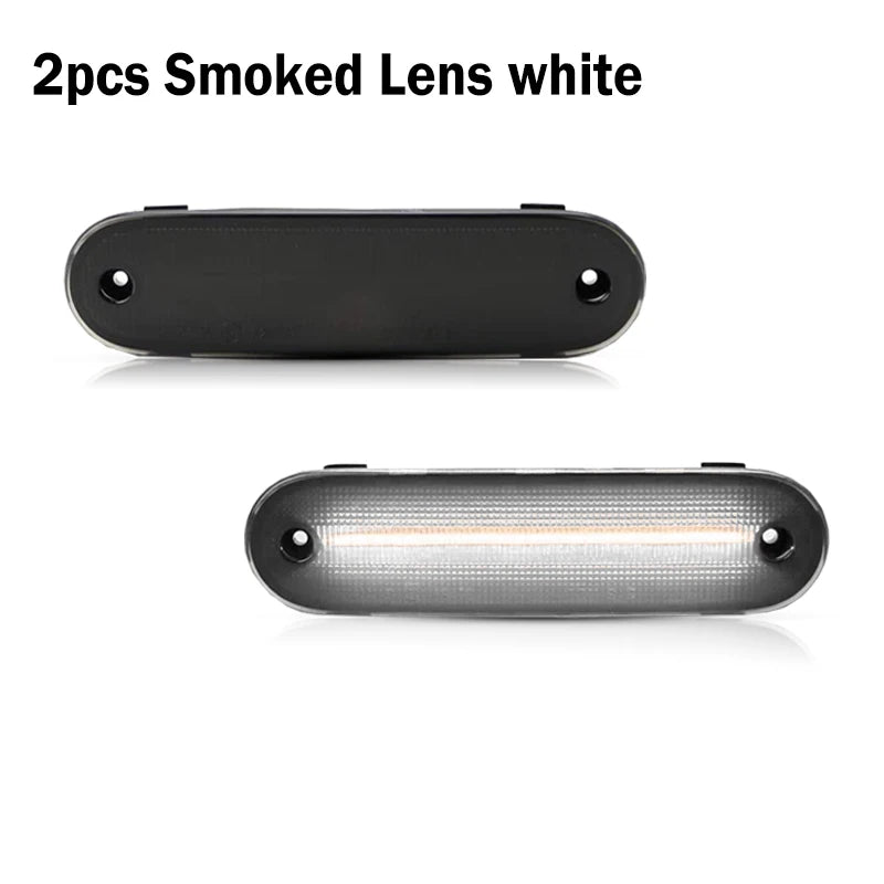 White Amber Red LED Bumper Side Marker Turn Signal Lights Driving Lights For 1990-1997 Mazda Miata & For 1999-2005 Mazda MX-5