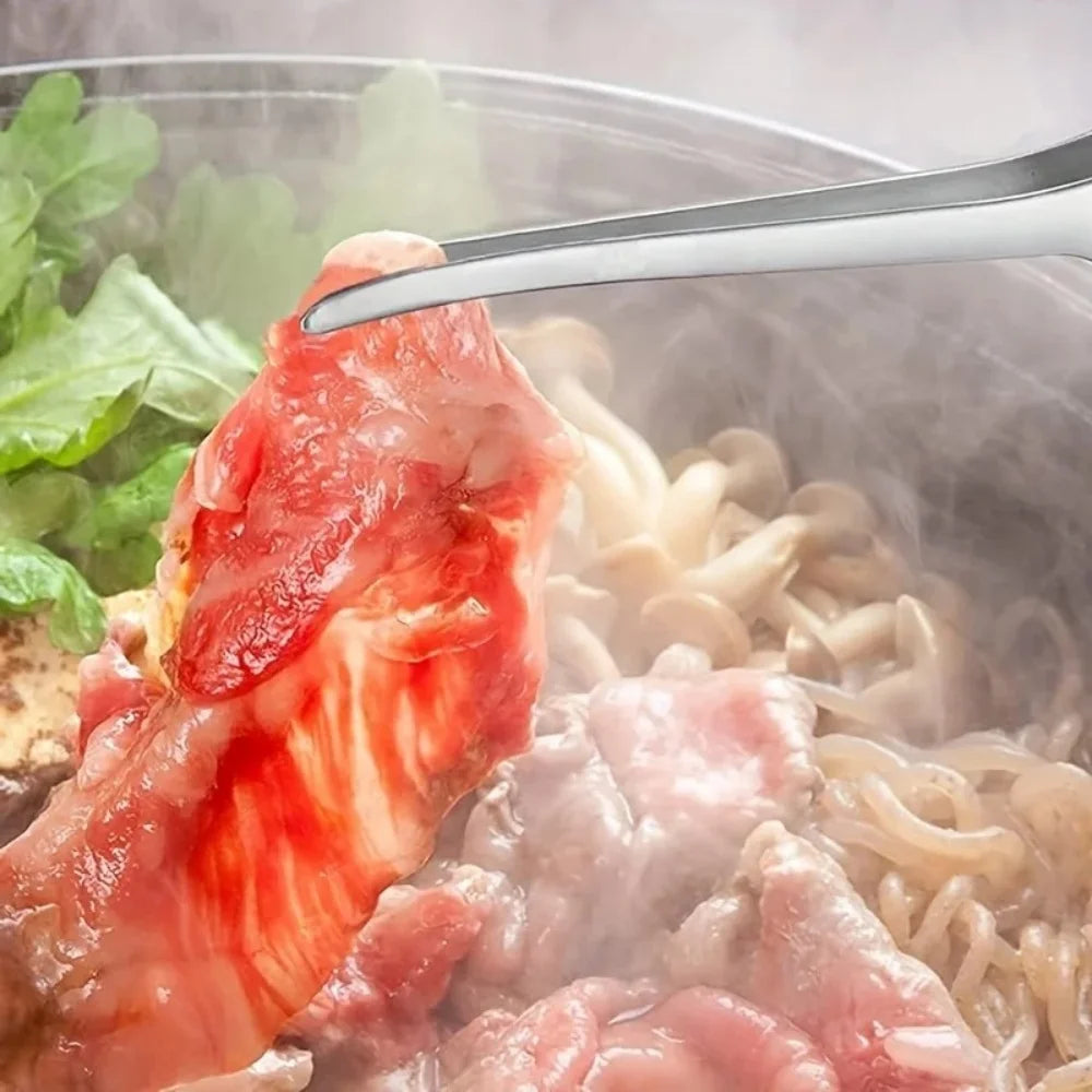 Reusable BBQ Tongs Non Slip Cooking Utensils Stainless Steel Tongs for Serving Food, Salad, Camping, Barbecue, Buffet BBQ Gadget