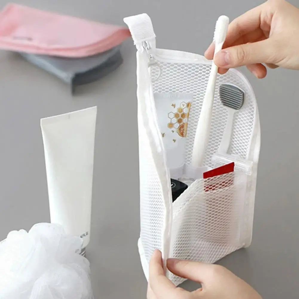 Portable Standing Toiletry Bag Large Capacity Waterproof EVA Makeup Brush Storage Box Stand Up Cosmetic Organizer For Travel