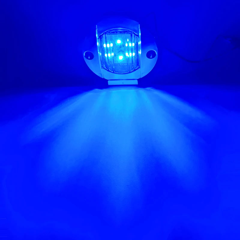 6PCS Boat Marine Lights Navigation Waterproof Marker Lamp For Truck RV Yacht Transom Anchor Stern DC 12V 6LED Stern Light