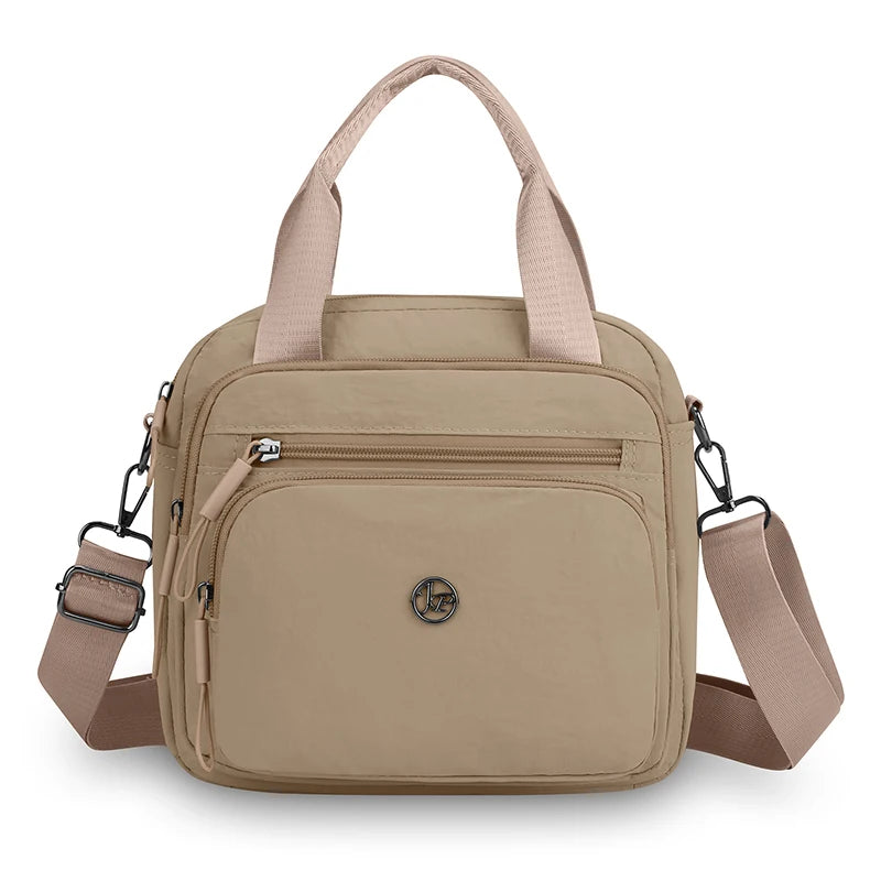 Messenger Shoulder Bag for Women, Wrinkle Resistant Nylon Square Purse, Thickened Multi Layer Large CapacityFor Daily Casual Use
