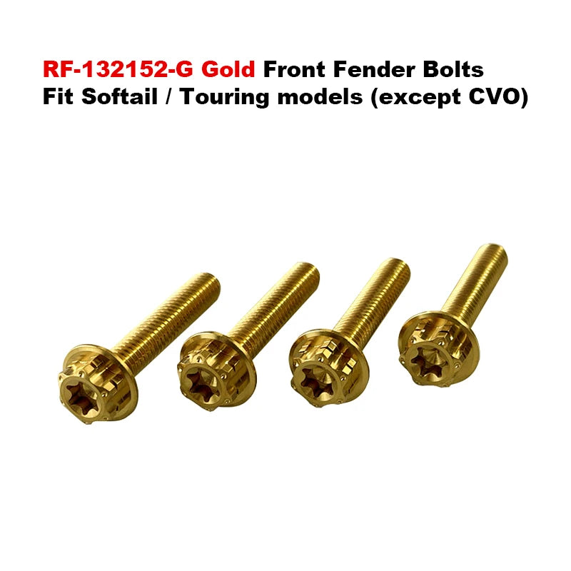 Titanium Alloy Colors Brake Caliper Mounts Bolts Front Fender Screws Fit HD Touring Softail XL Motorcycles