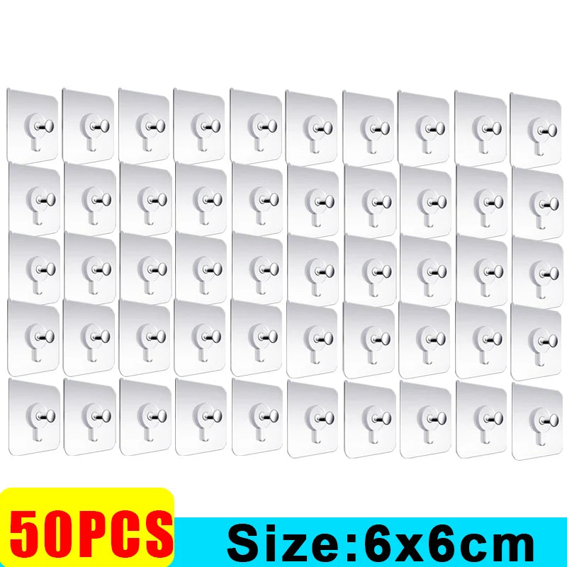 Strong Adhesive Hooks Picture Frame Holder Poster Clock No Drilling Hooks Home Kitchen Bathroom Waterproof Hanger Screw Hooks