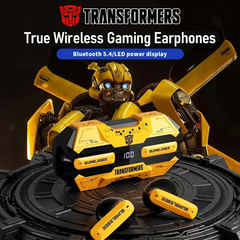 New BUMBLEBEE TRANSFORMERS TF-T51  Wireless Bluetooth Earphone Call Headphones Low Latency Headset Game Music Dual Mode Earbuds