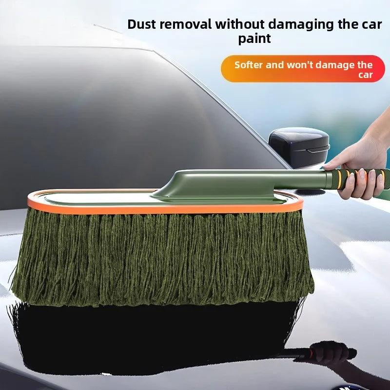 Car Washing Mop Scalable Handle Dust Remover Wax Brush Microfiber Car Cleaning Kit Soft Hair Cleaning Duster Brushes Wash Tool