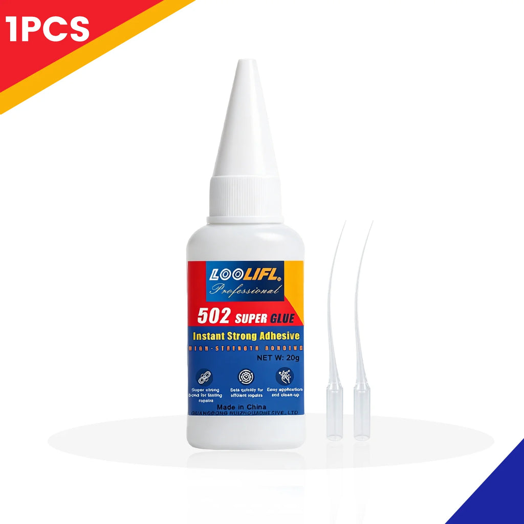 Fast Fix Leather Glue 20g Clear Drying Strong Adhesive for Shoes Wallet Car Seat Suede Upholstery Repair