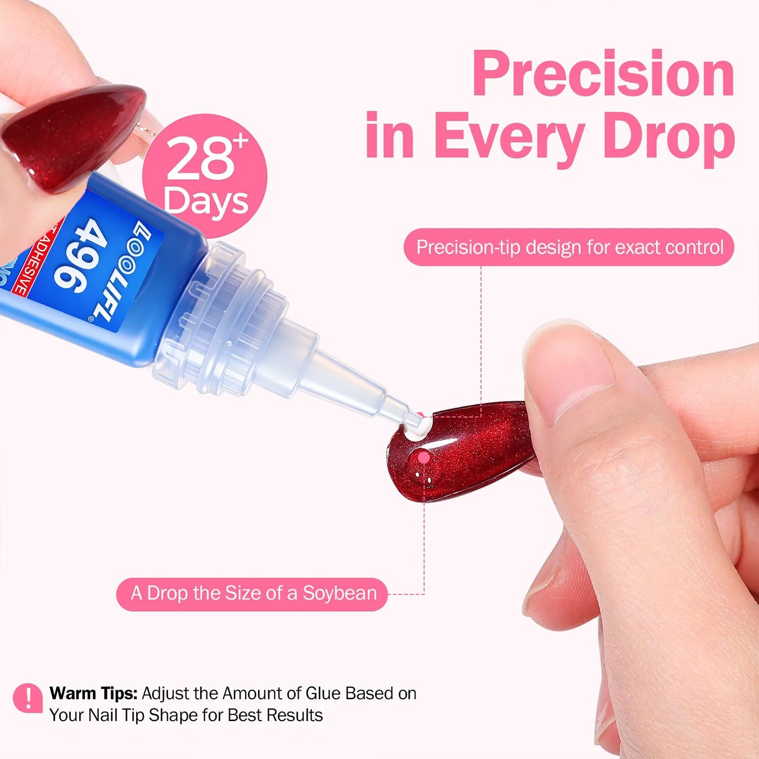 20g Super Strong Nail Glue Quick Dry For False Nail Tips Acrylic Nails Press On Nails Fake Nails Art Decoration Lasting Adhesion