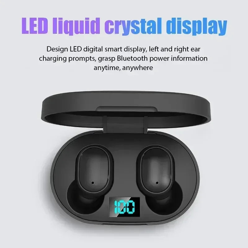 TWS E6S Bluetooth Earphones Wireless Bluetooth Headset Noise Cancelling Headsets With Microphone Headphones For Xiaomi Redmi