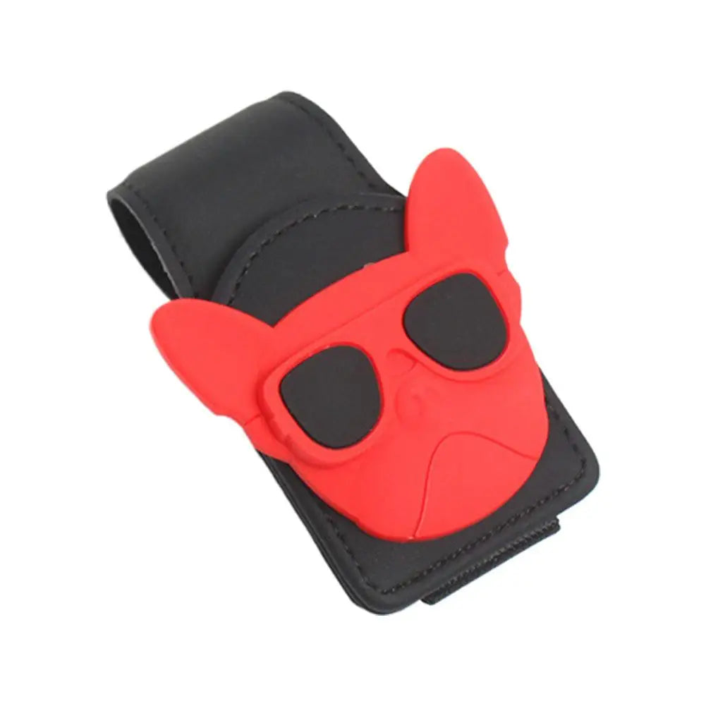 1Pcs Sunglasses Holder Is Suitable For Car Sunshades Magnetic Leather Sunglasses Clip And Ticket Clip Car Sunshade Accessories ﻿