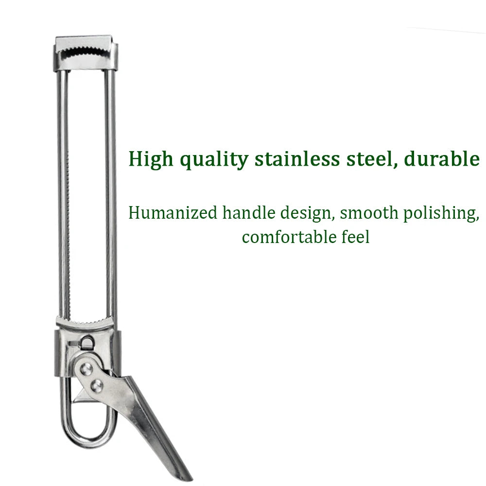 JJYY Adjustable Multi-Function Bottle Cap Opener Stainless Steel Lids Off Jar Opener Labor-Saving Screw Can Opener For Kitchen