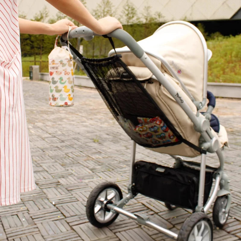 Baby Stroller Bag Mesh Baby Organizer Hanging Bag Pram Diaper Nappy Storage Bag Baby Items Stroller Accessories