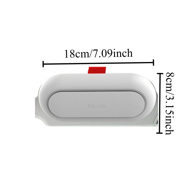 Multifunctional Car Sun Visor Glasses Case - White, Holds Sunglasses/Cards, Auto Eyeglass Clip Storage Accessory