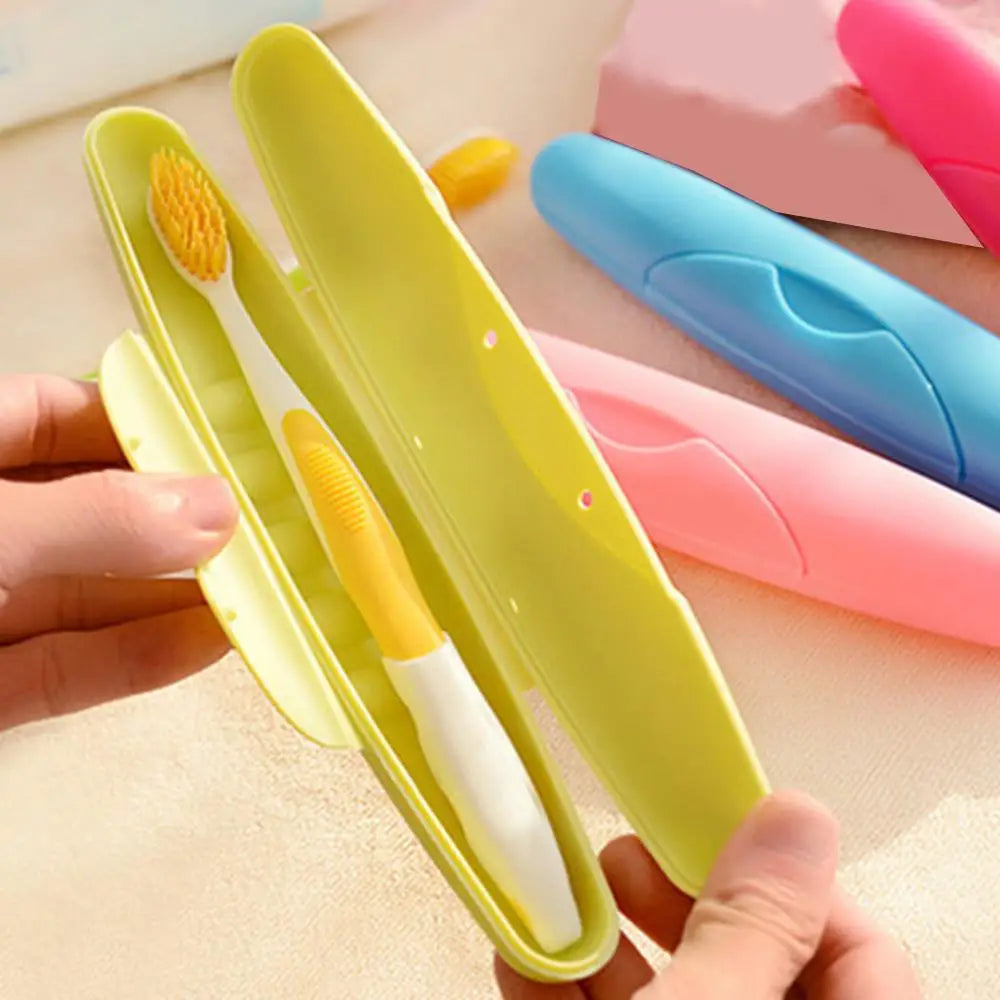 21*3.5cm Travel Tootbrush Box Dustproof Waterproof Toothbrush Protector Portable Toothbrush Storage Box Wholesale Available