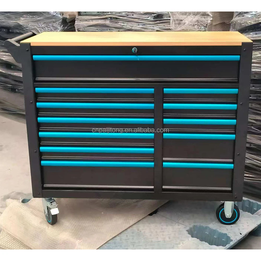 Cheap Tool Chest Rolling Toolbox Workshop Lockable Tool Cabinet with OEM Support with 12 Drawers