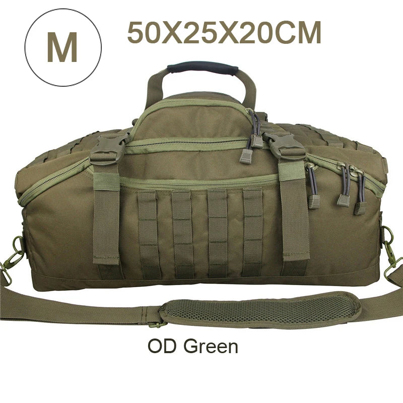 25L 45L 80L Sport Travel Bag Molle Tactical Backpack Gym Fitness Bag Large Duffle Bags for Camping Hunting Fishing