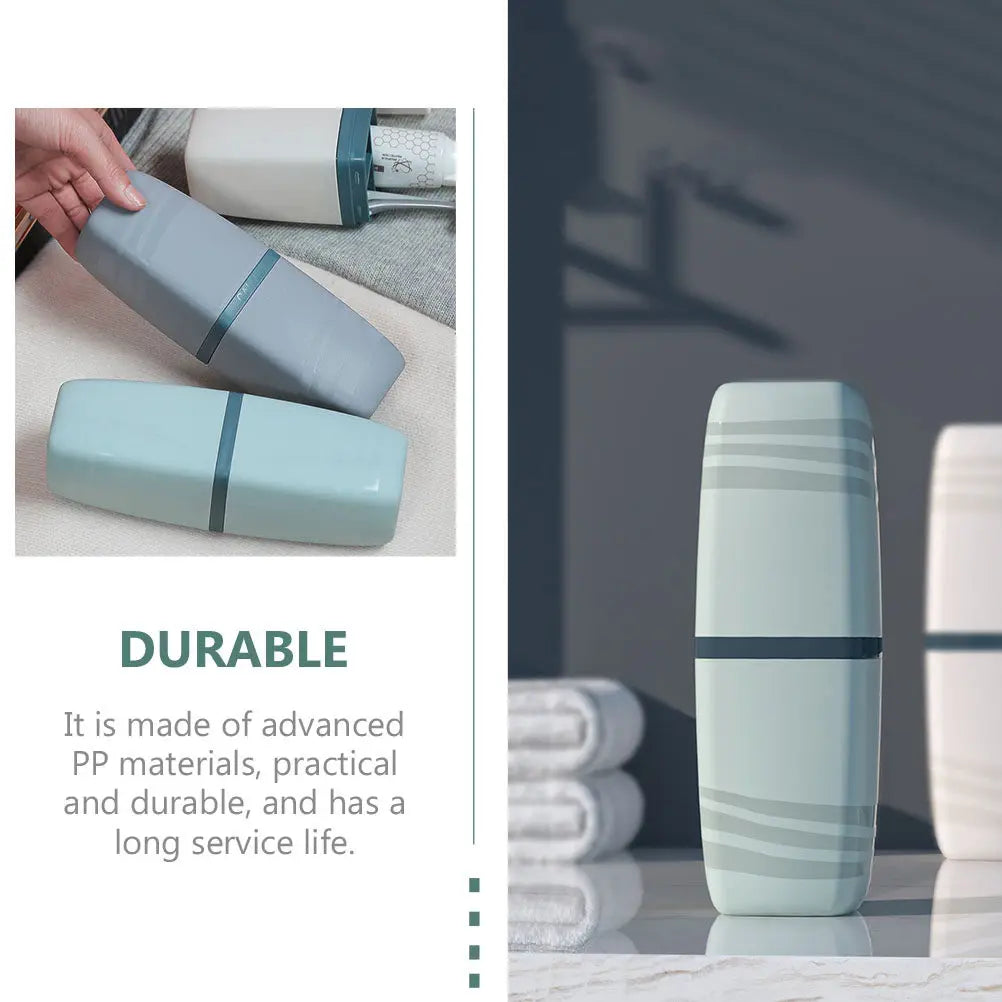 3Pcs Toothbrush Case Sets Portable Travel Toothpaste Holders Lightweight Compact Bathroom Washing Cups Toothbrush Box