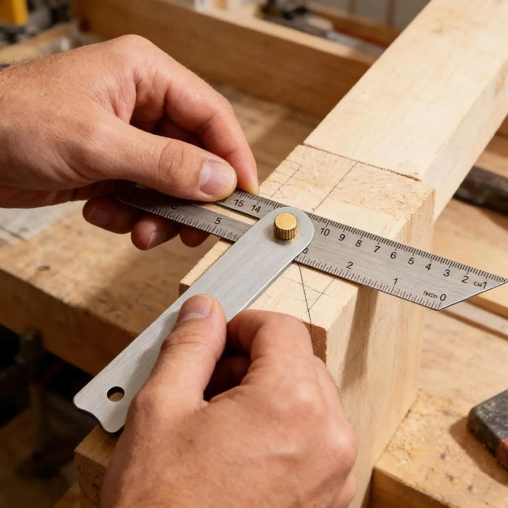 Woodworking Measuring Ruler Stainless Steel Drawing Aid Carpentry Tool Woodworking Ruler For Carpenters Craftsmen Homeowners